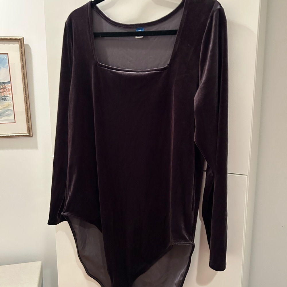 Black Velvet Body Suit XXL